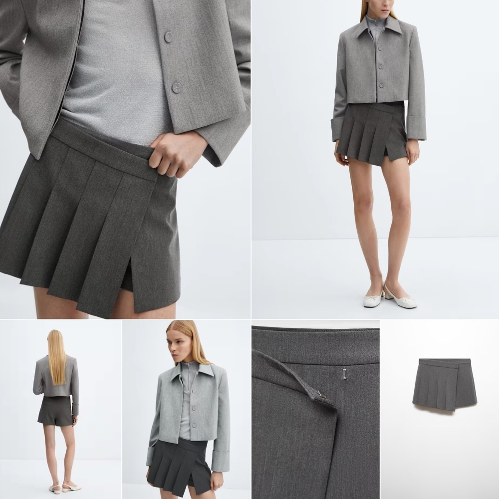 BNWT Mango Pleated Skort | Size 8